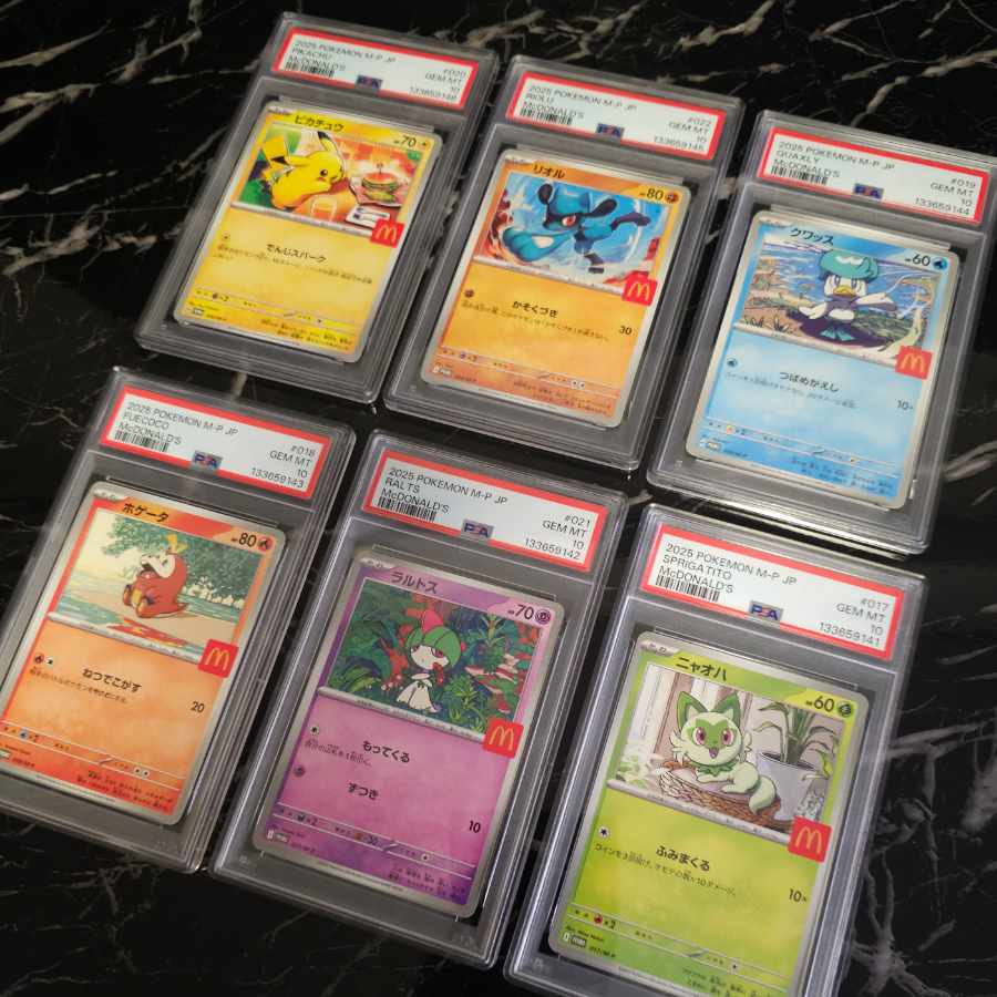 [PSA10] Pikachu McDonald's Promo Pokémon Promo Comp 6 consecutive number Complete McPromo 6枚
