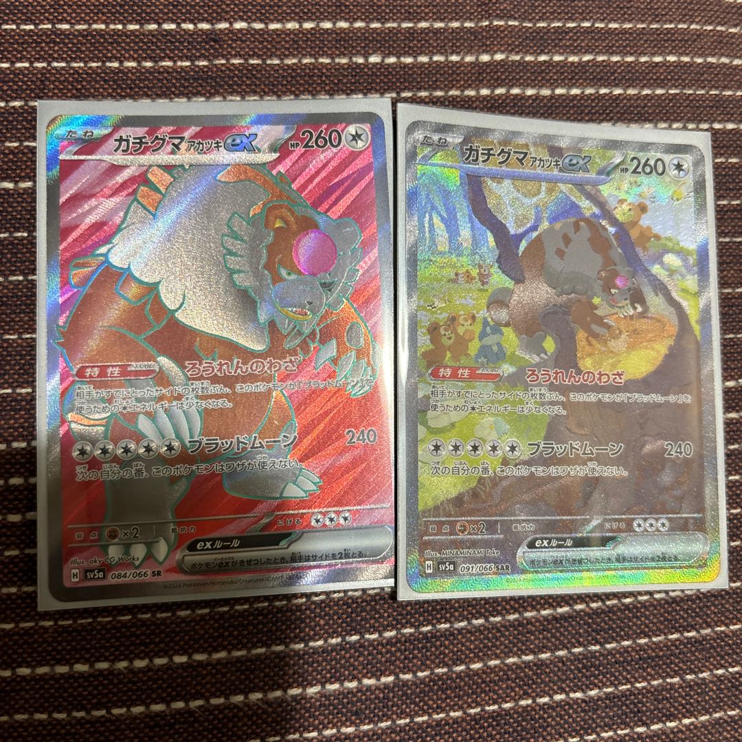 【BGS10】ガチグマアカツキex SAR 091/066 セット 1枚