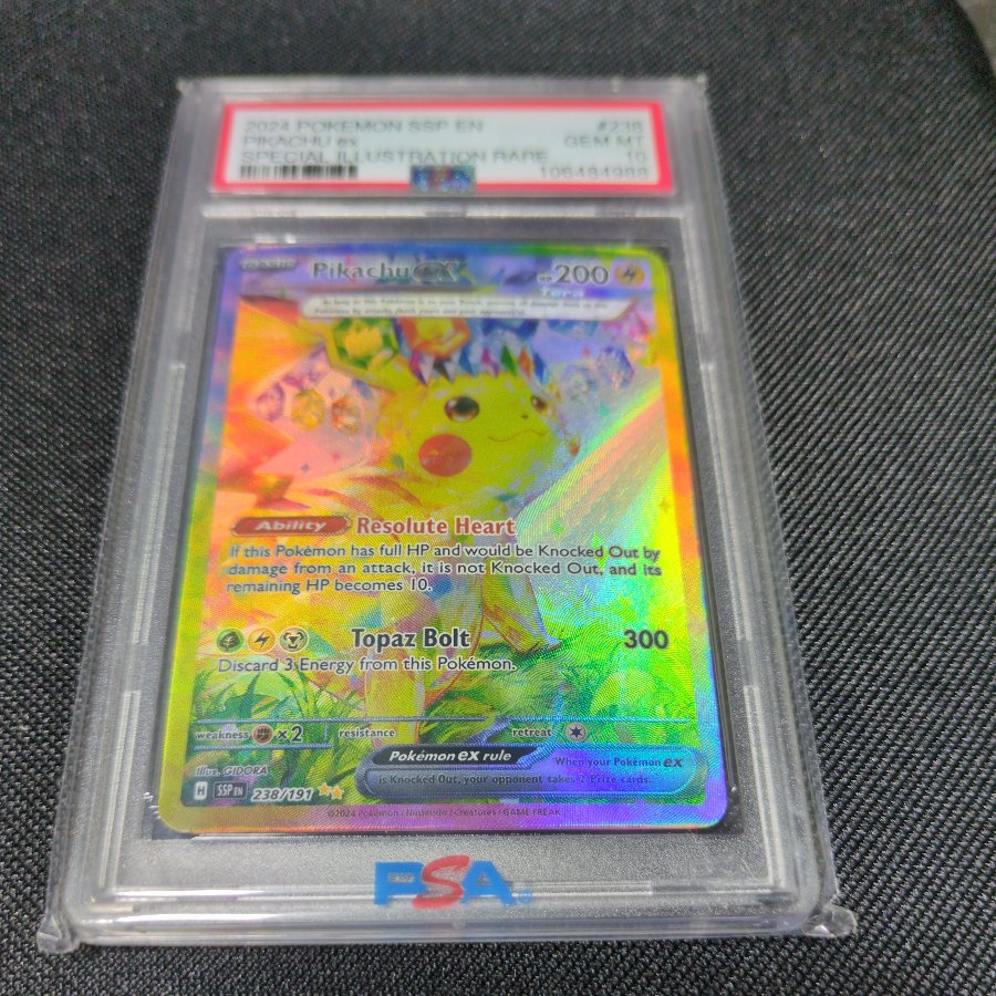 ポケモンカード Surging Sparks ETB ピカチュウ PSA10 ピカチュウex 238/191 英語版 Surging Sparks 1枚の通販 お