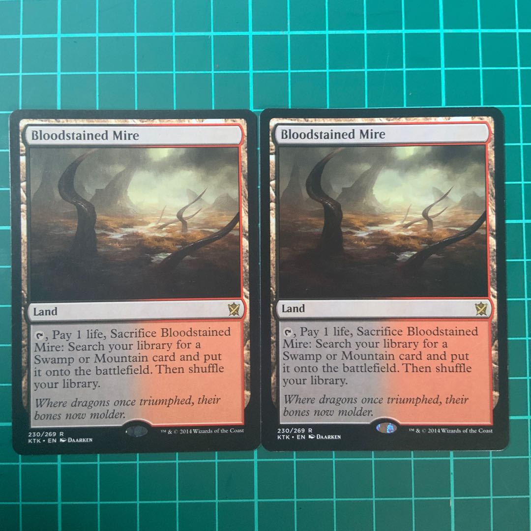 MTG Bloodstained Mire 2 copies Magic the Gathering