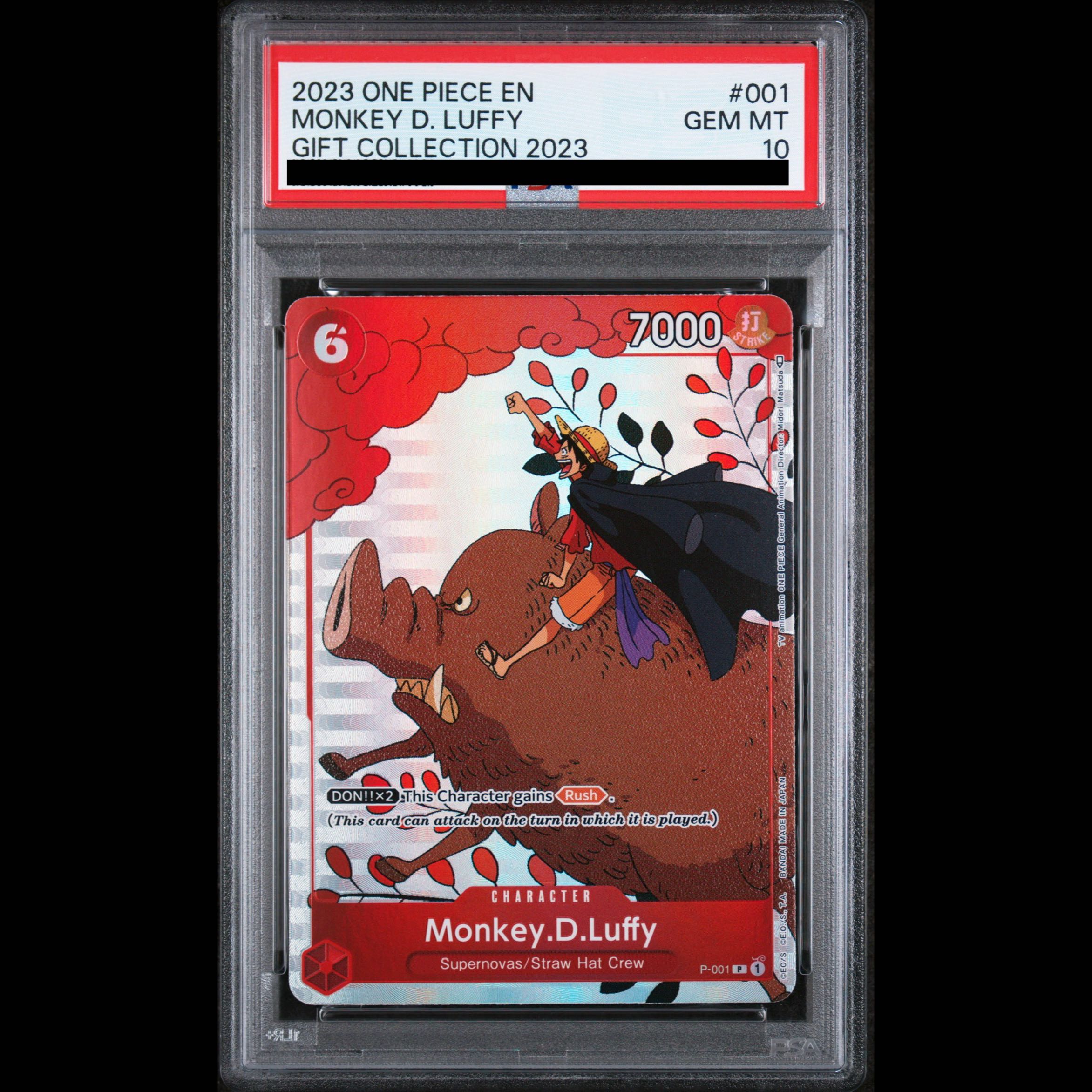 [PSA10] Monkey D. Luffy [English Version] (Illustration: Midori Matsuda) [P] {P-001} 1枚