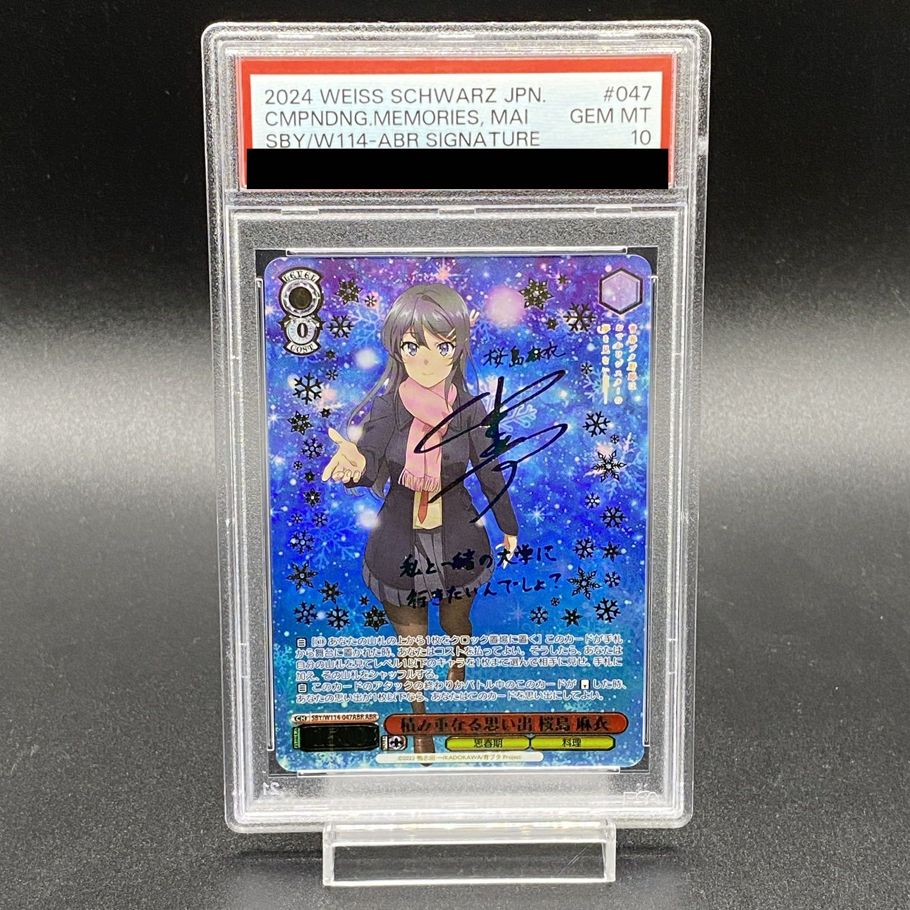 積み重なる思い出桜島麻衣psa10