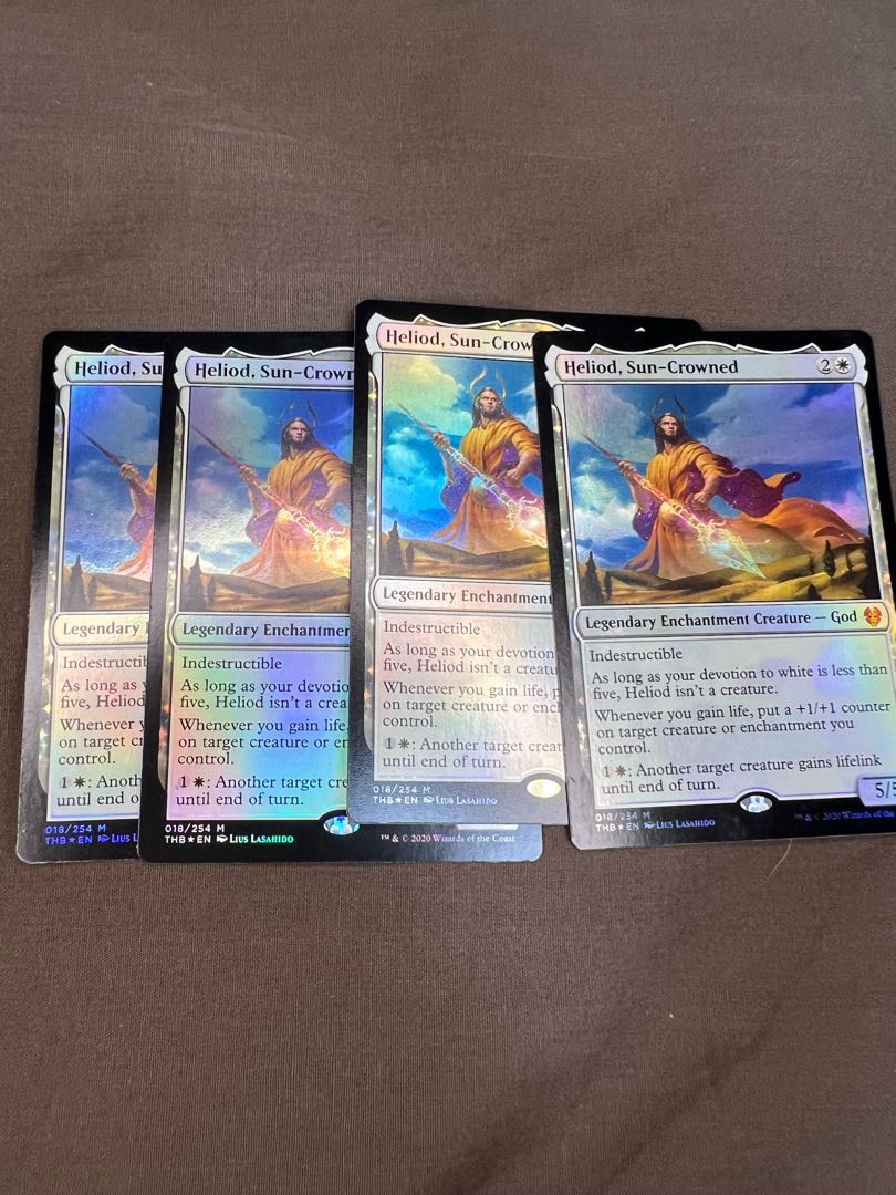 FOIL 4枚　太陽冠のヘリオッド/ Heliod, Sun-Crowned [THB] 4枚