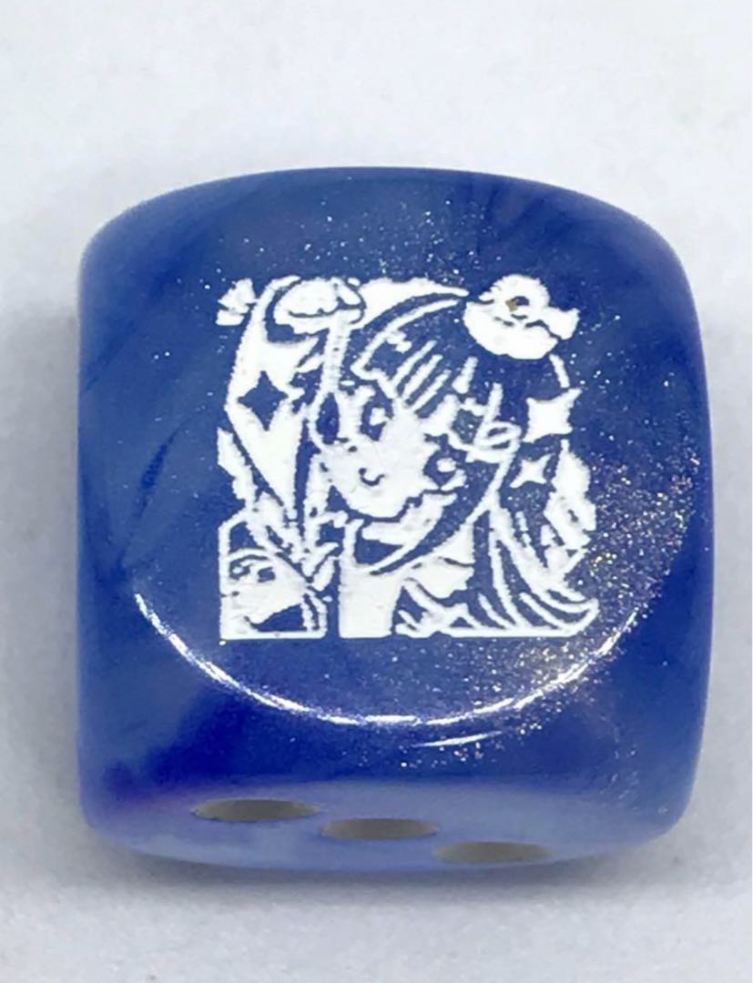 [EVENDO Limited] Niji-sanji Lizheheruesta Dice 6-sided Dice Blue Snubbull