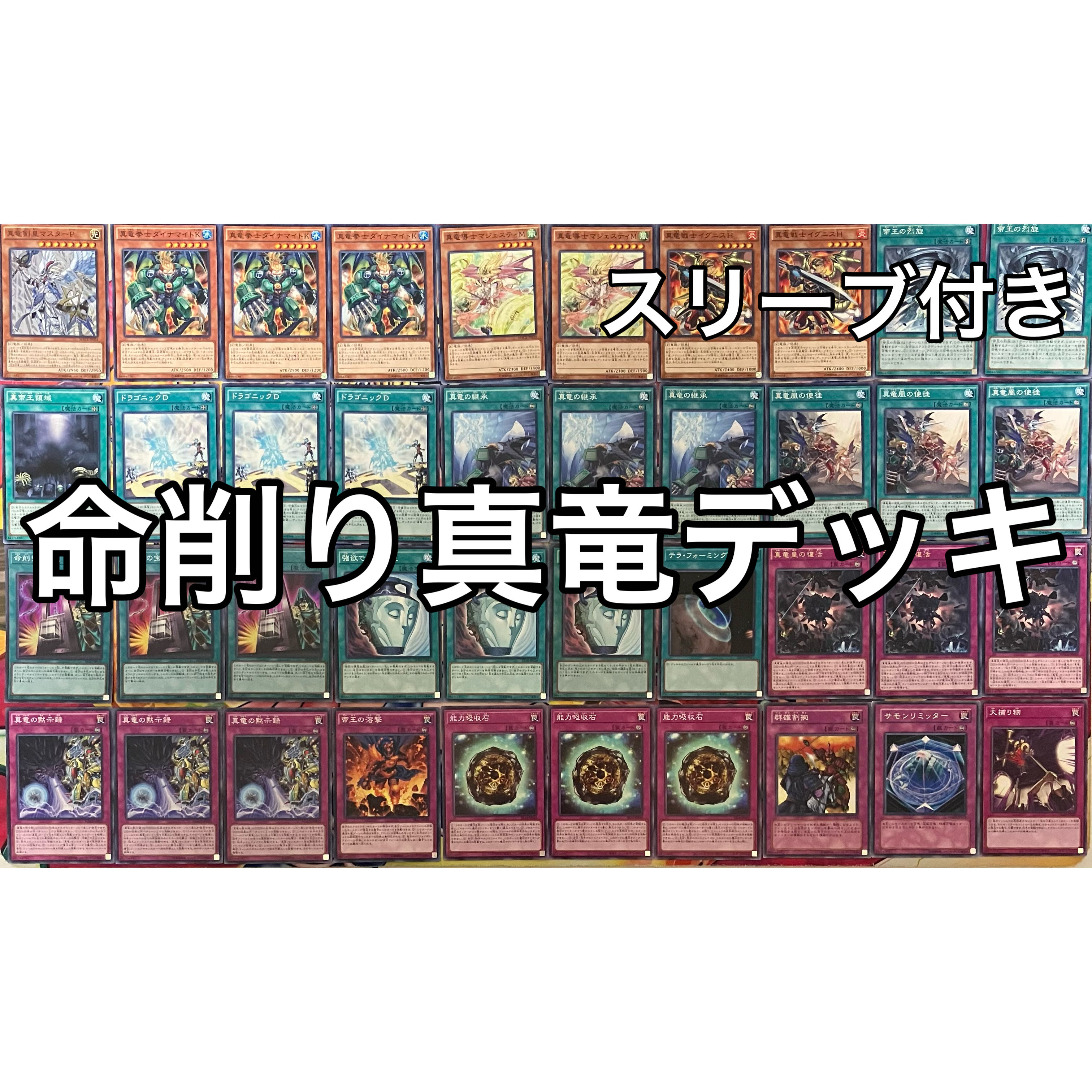 No.1387 命削り真竜デッキ 遊戯王 "True Draco" and/or "True King" deck