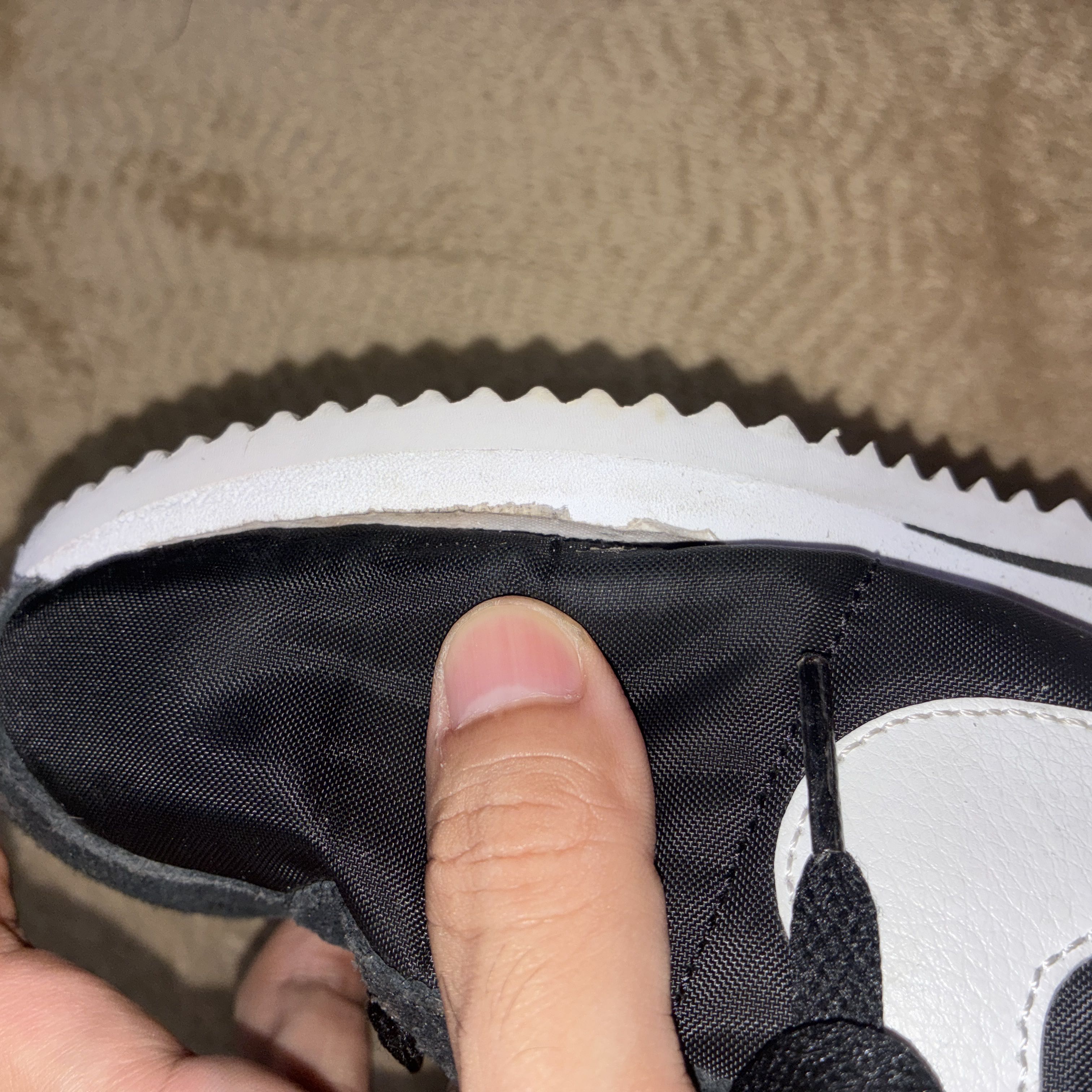 Nike Cortez Black/White, Size 24.5 cm 24.5cm