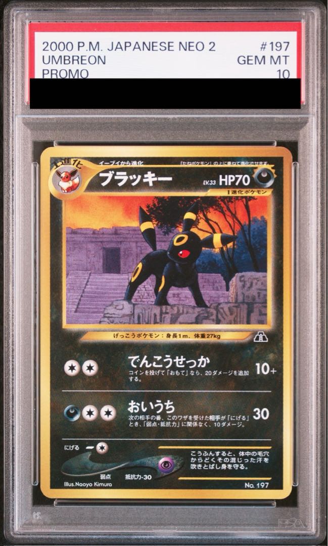 【PSA10】ブラッキー プレミアムファイル 旧裏