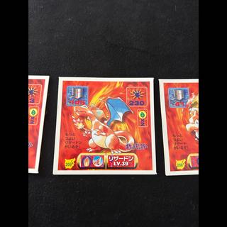 Pokémon Early Series Stickers: Charmander, Charmeleon, Charizard Evolution Set (3 Stickers) 207, 208, 209—Retro, Vintage 3枚