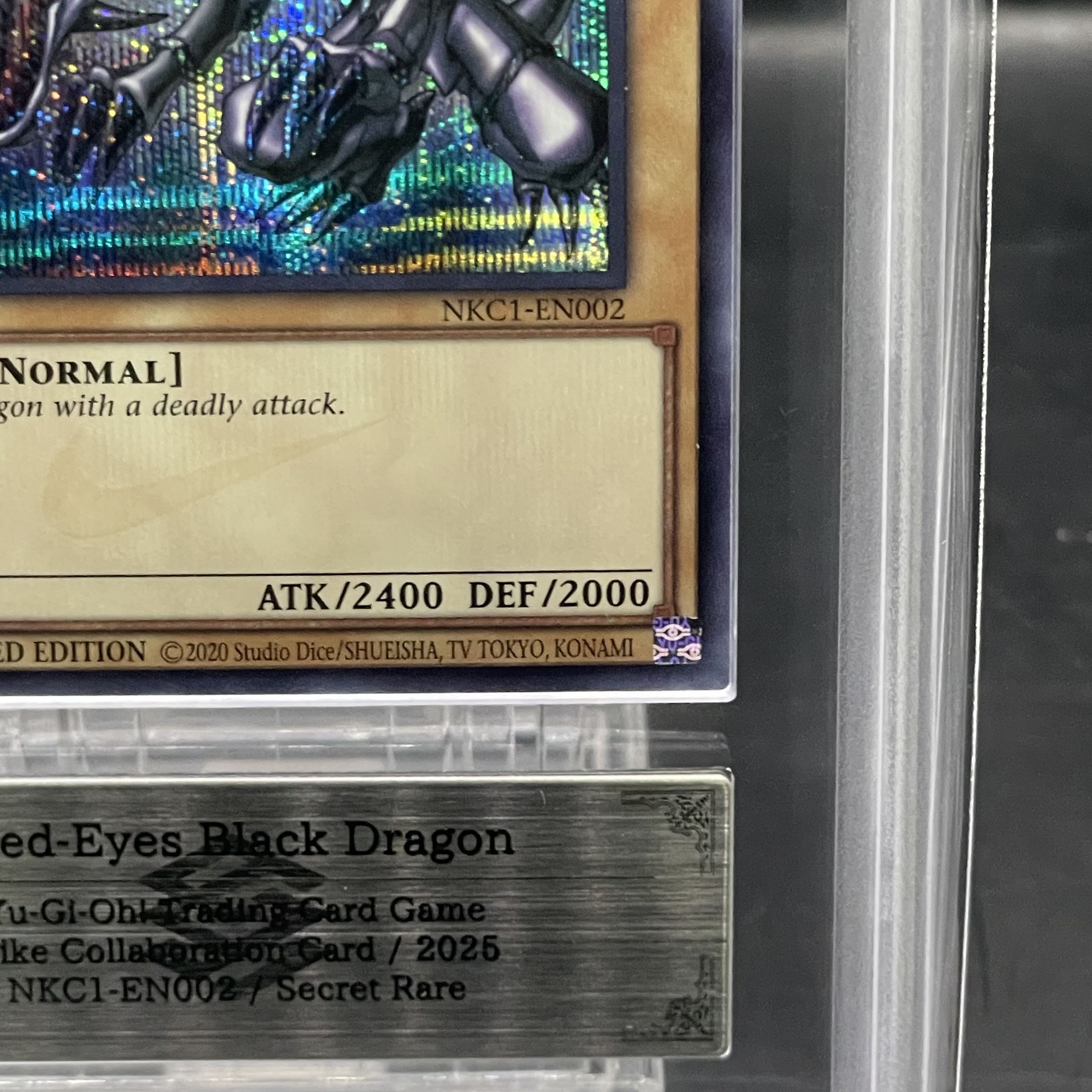 ARS10] Red-Eyes Black Dragon (English Version/Nike Logo) [Secret] {NKC1-EN002} 1 copy 1枚