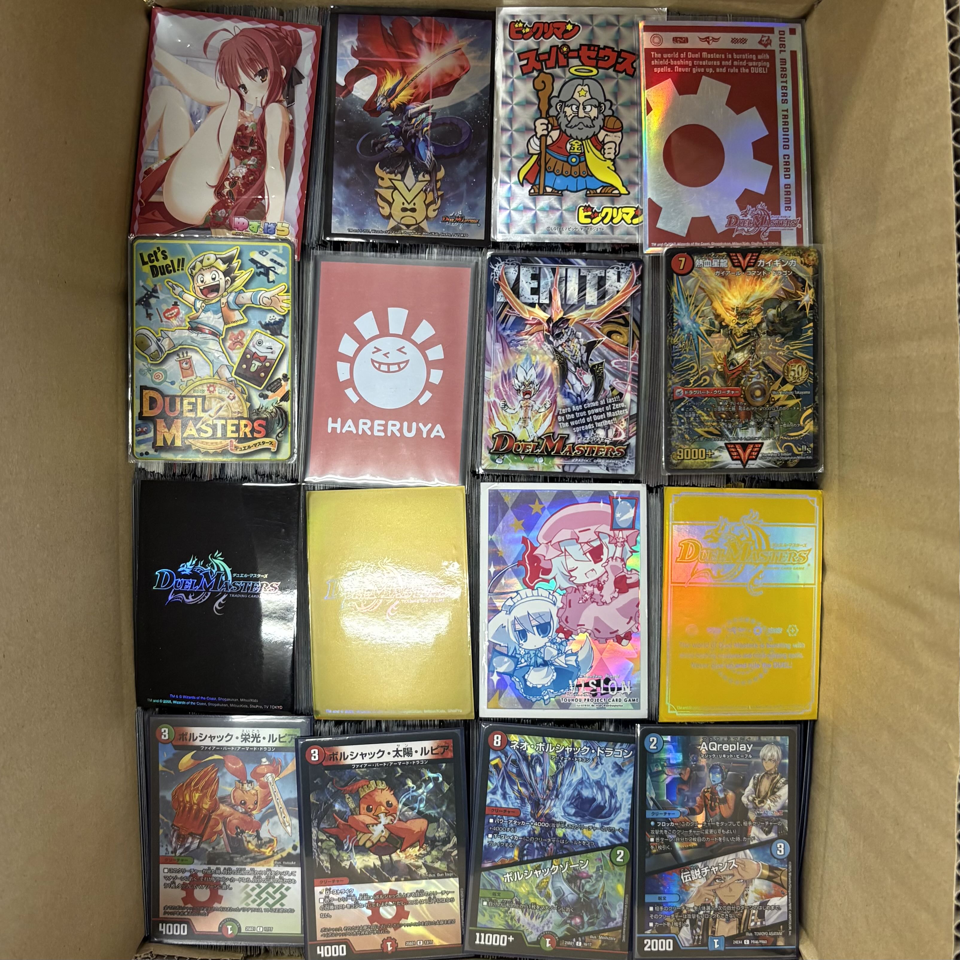 デュエルマスターズ 大量まとめ売り スリーブ付き未仕分品 1箱 約20kg 1枚