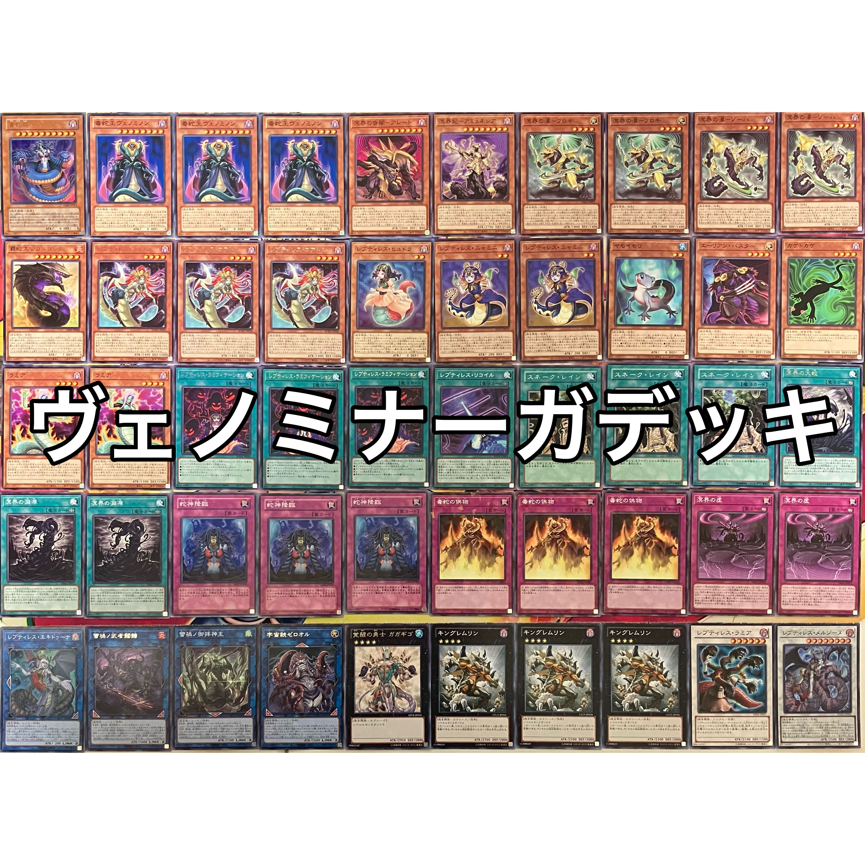 No.1516 ヴェノミナーガデッキ ヴェノムデッキ 遊戯王 Vennominaga deck