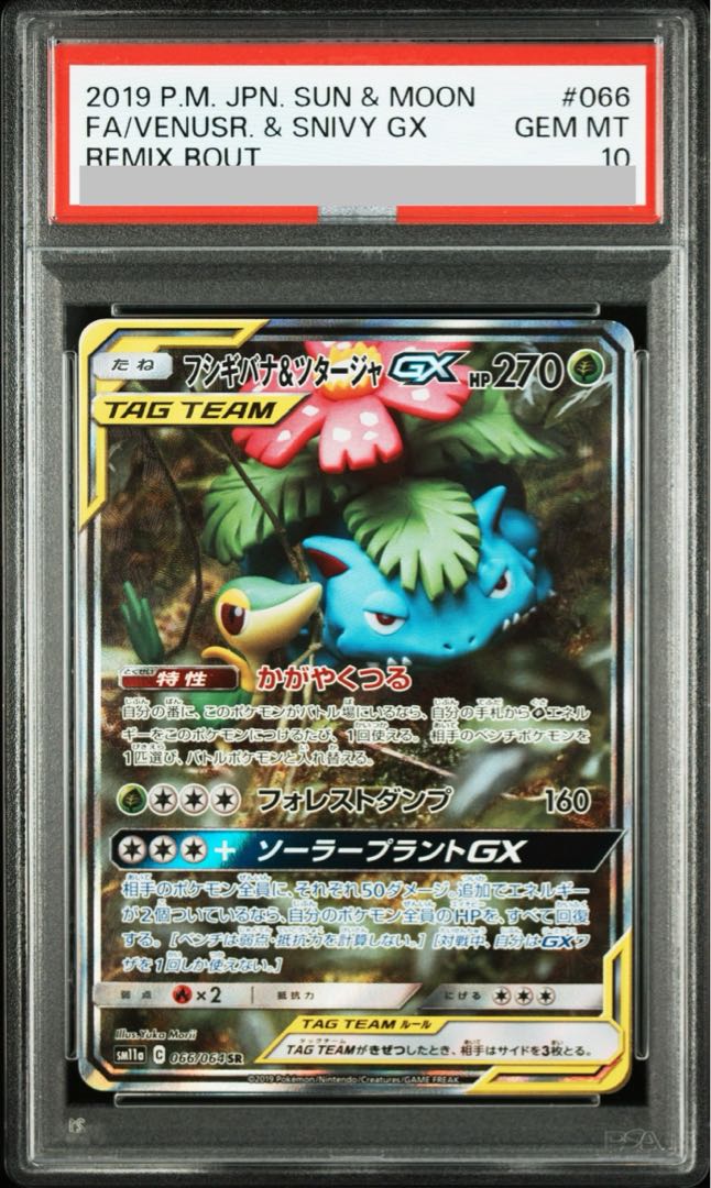【PSA10】フシギバナ＆ツタージャGX SR 066/064 1枚