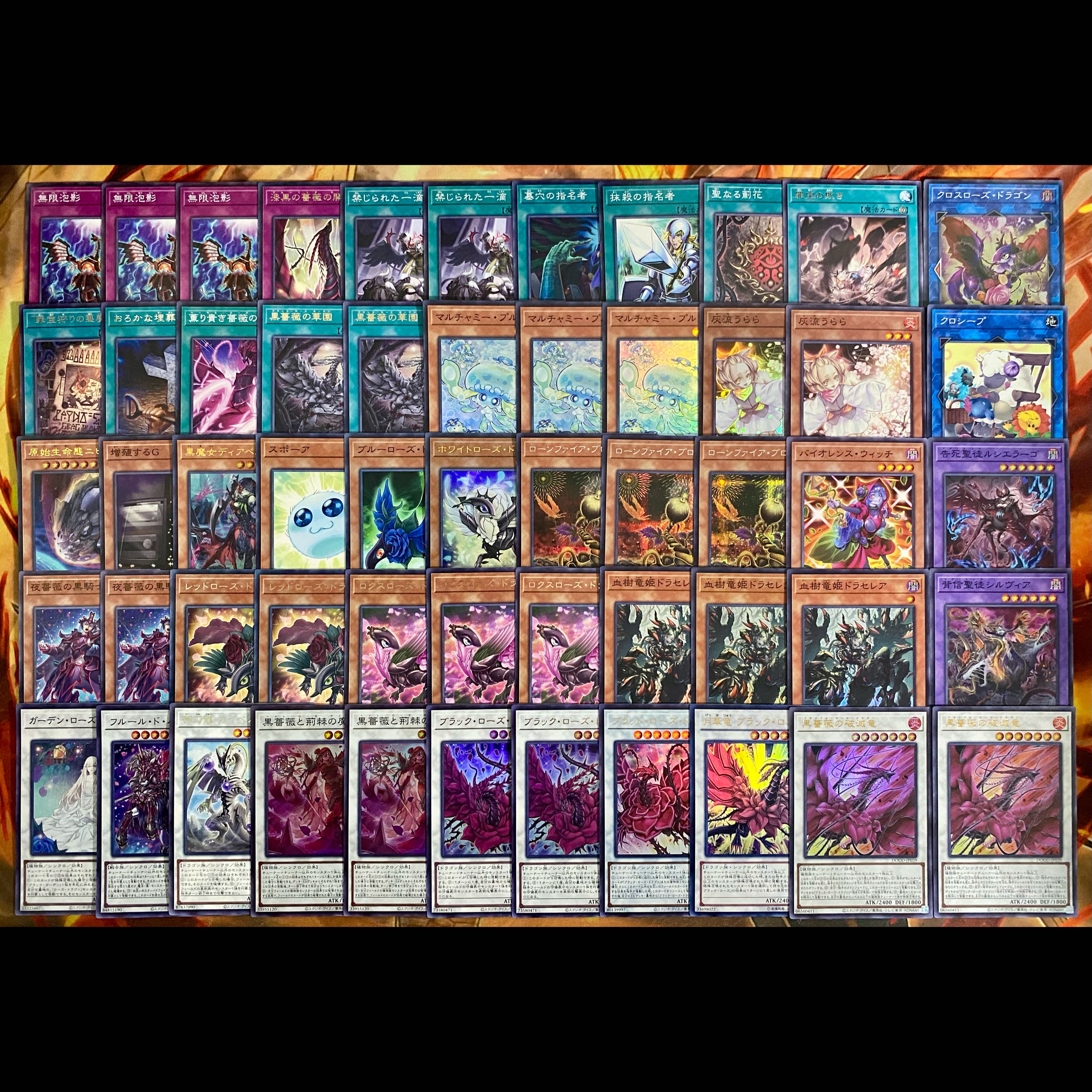 遊戯王　本格構築デッキ　ブラックローズドラゴン　大会構築【24時間以内発送】 1枚