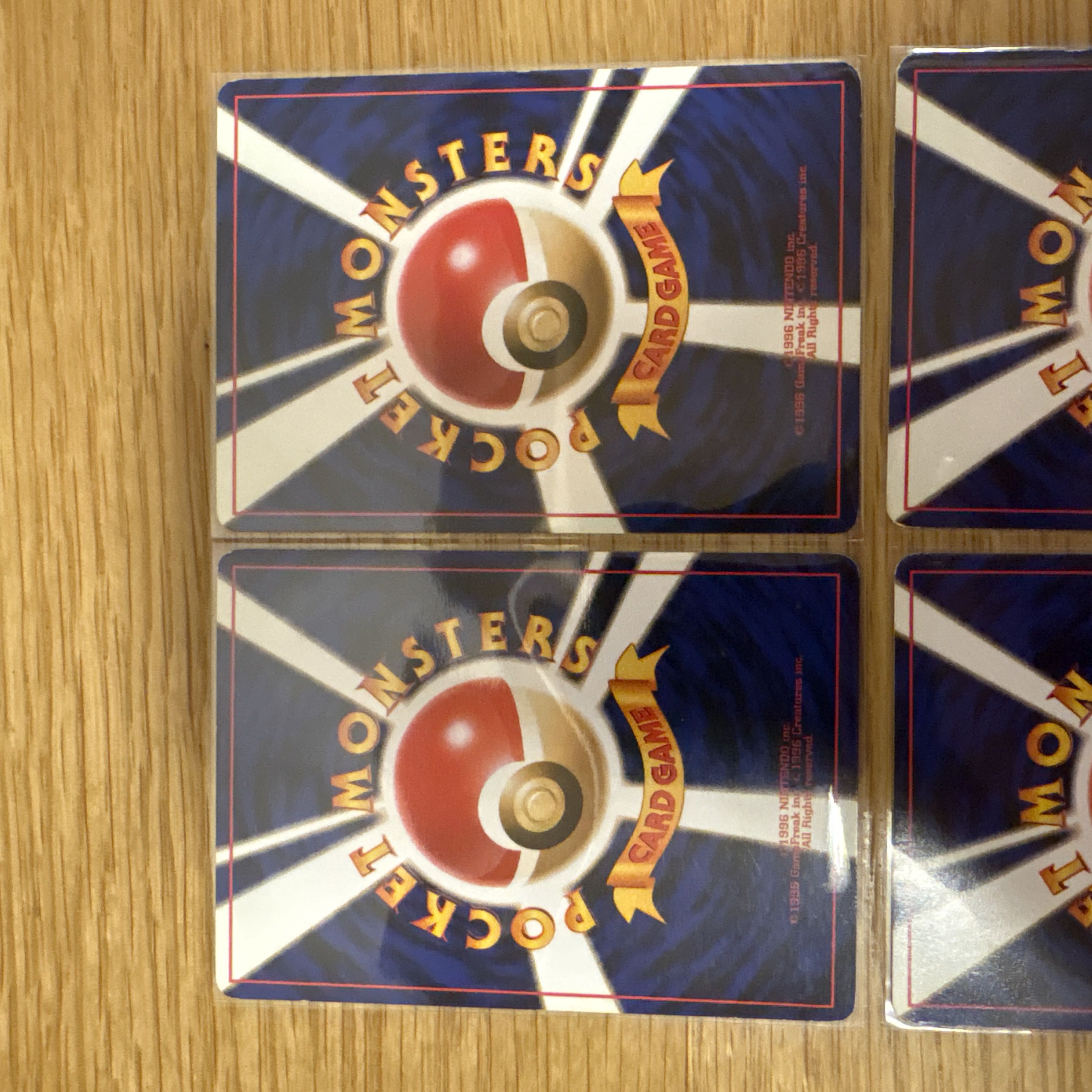 【旧裏まとめ売り】水ポケモン進化ラインセット｜当時物　スターミー　ジュゴン 4枚