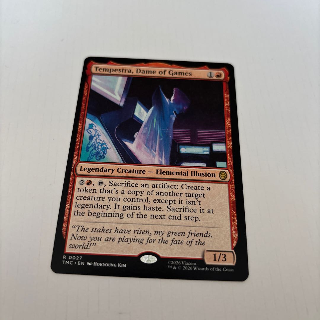 英語版 ゲームから抜け出した悪夢、テンペストラ レア 27/0 1枚