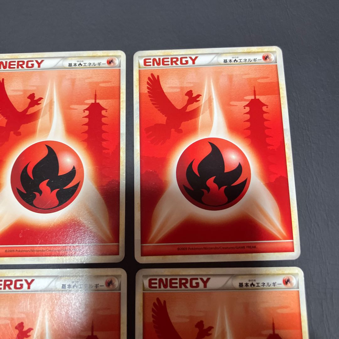 【状態】B ポケカ エネルギーカード　ホウオウ　レジェンド 4枚