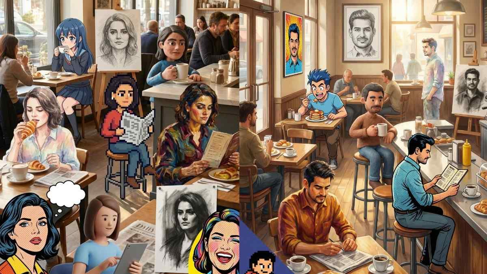 Cafe Art Styles