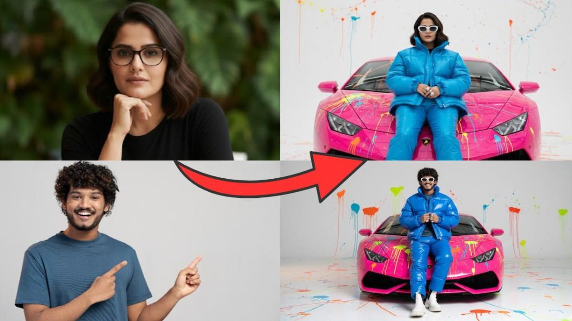 Neon Lamborghini Fashion