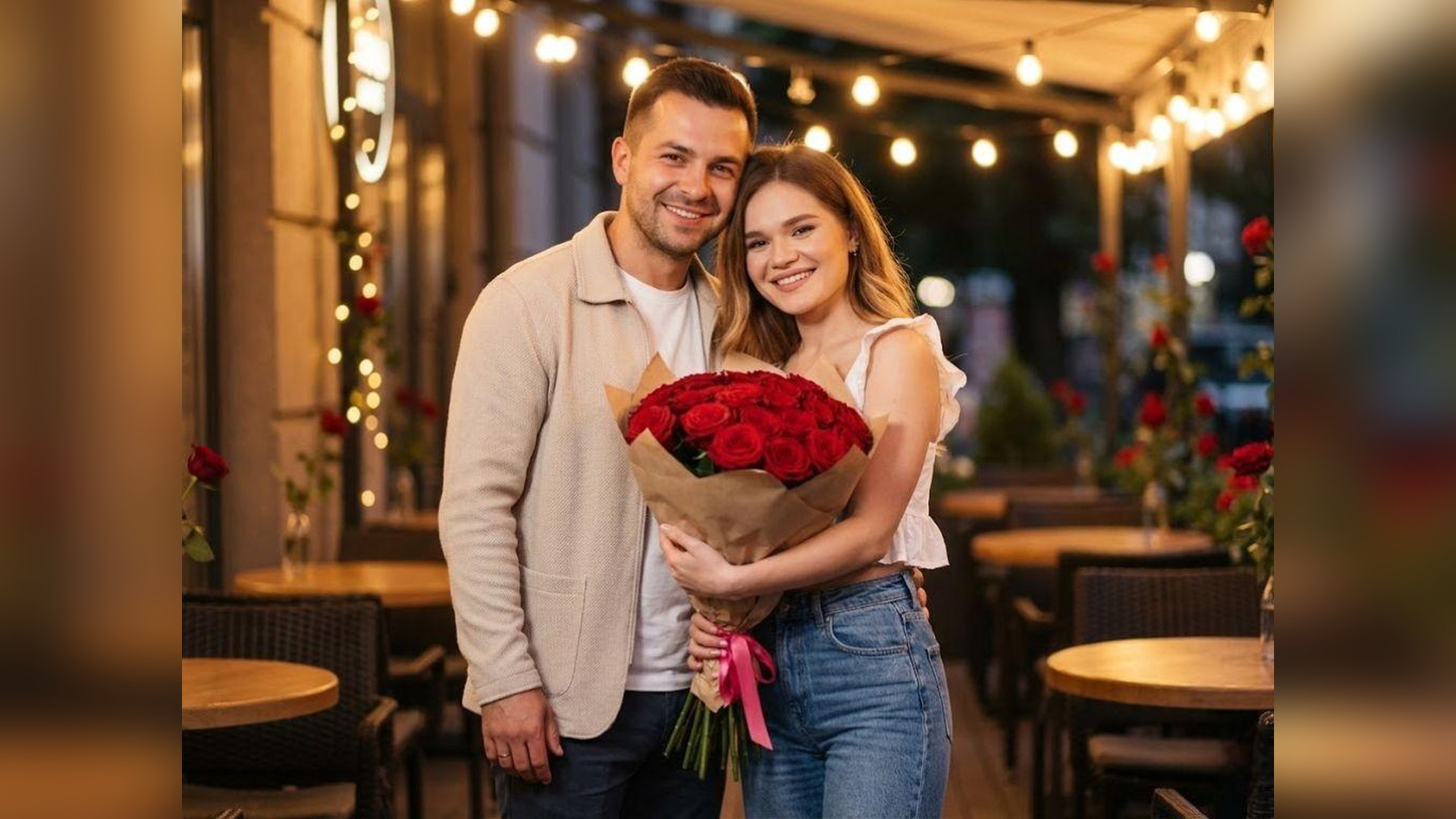Romantic Couple Embrace