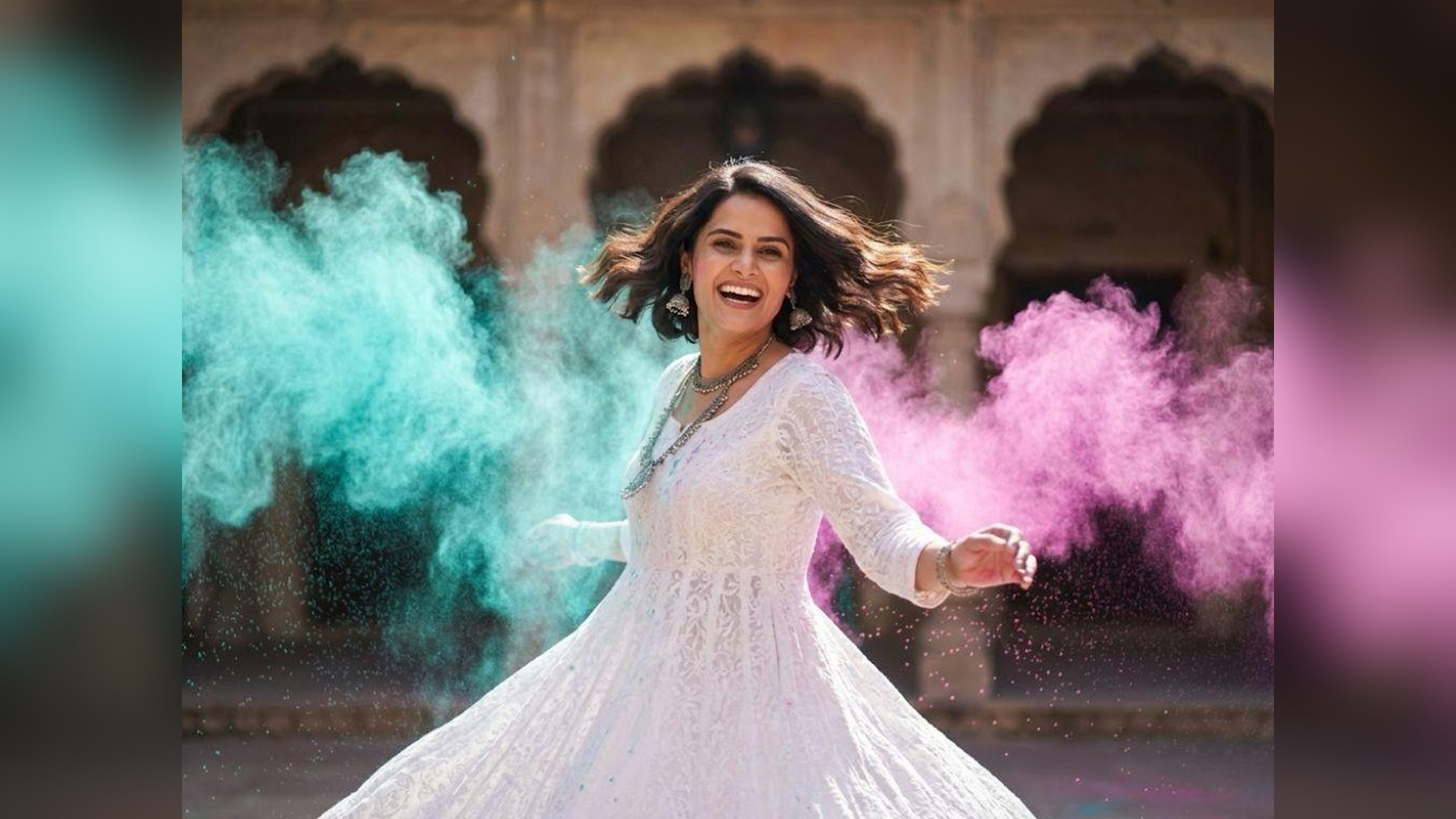 Holi Spin Anarkali