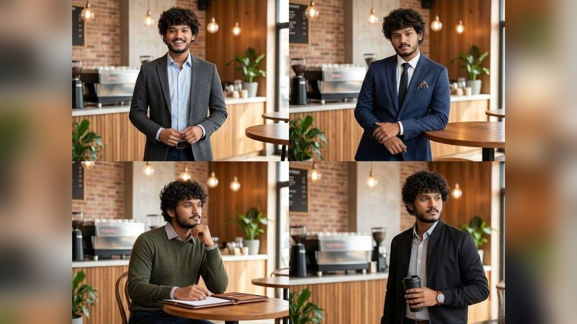 Business Café Poses