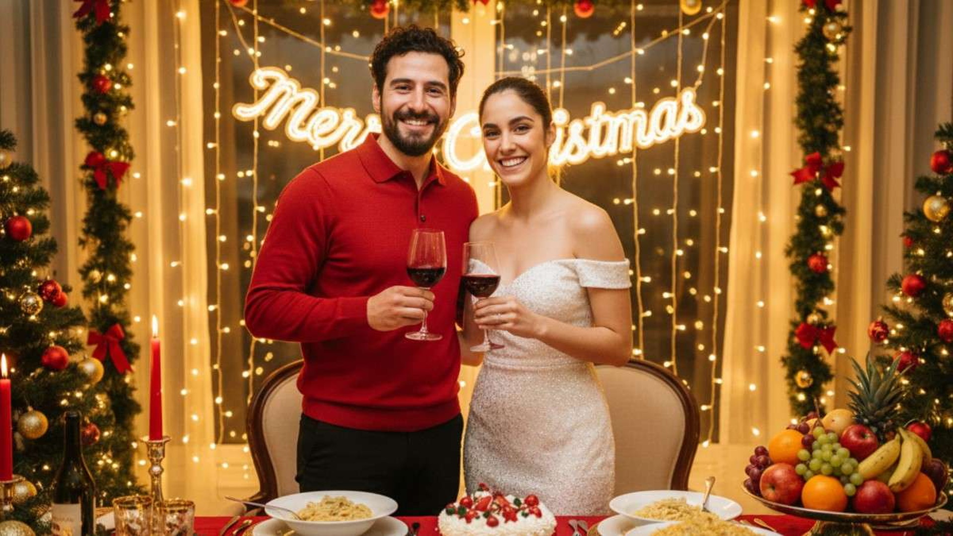 Christmas Dinner Pose