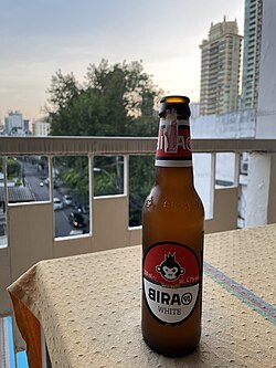 Bira 91 White wheat beer bottle
