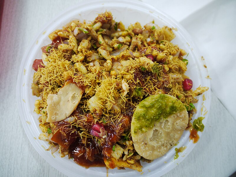 Bhel puri Indian street snack