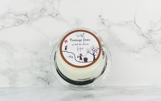 Fromage frais au lait de chèvre - Figue