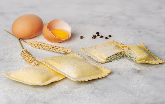 Ravioli épinards et ricotta - frais et faits maison