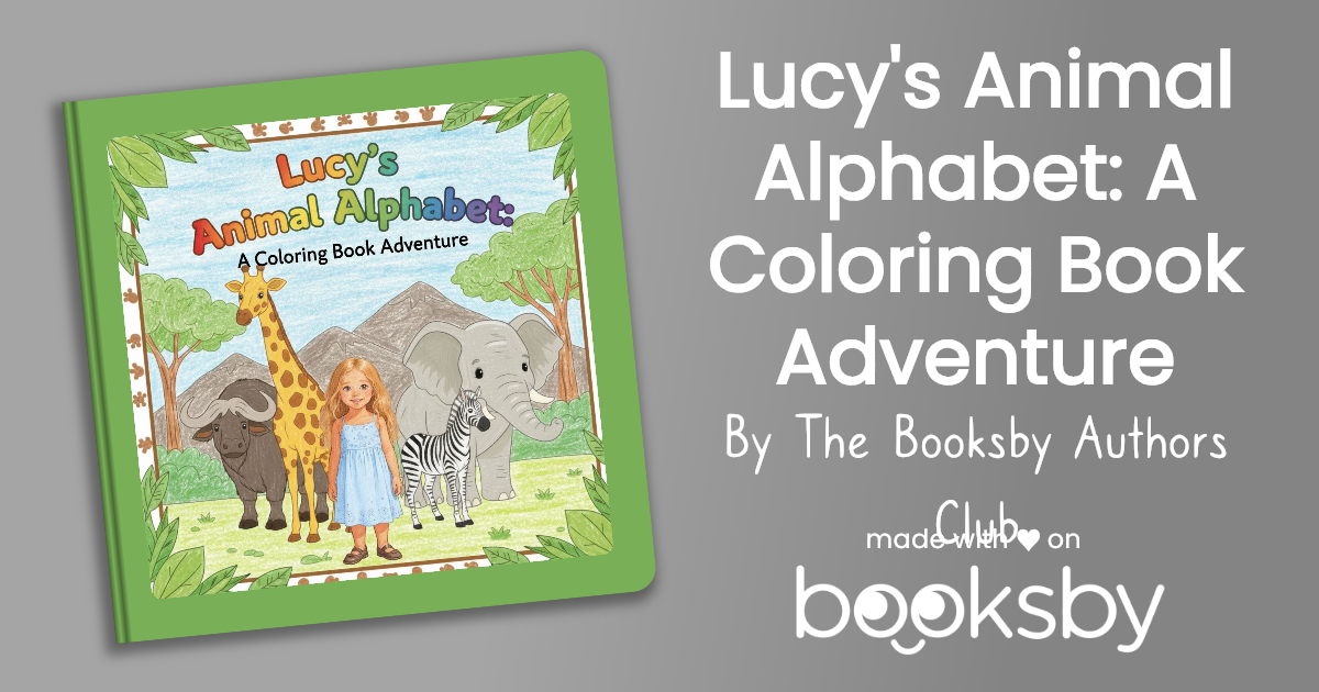 Cover image for Lucy's Animal Alphabet: A Coloring Book Adventure 