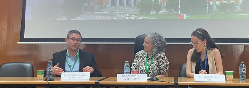 Dr. Iñaki Elío, from UNEATLANTICO, presents our project at the 5th Conference on Teacher Training in Human Nutrition and Dietetics in Madrid, Spain
