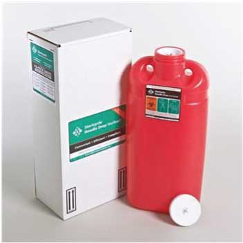 Biohazardous waste containers