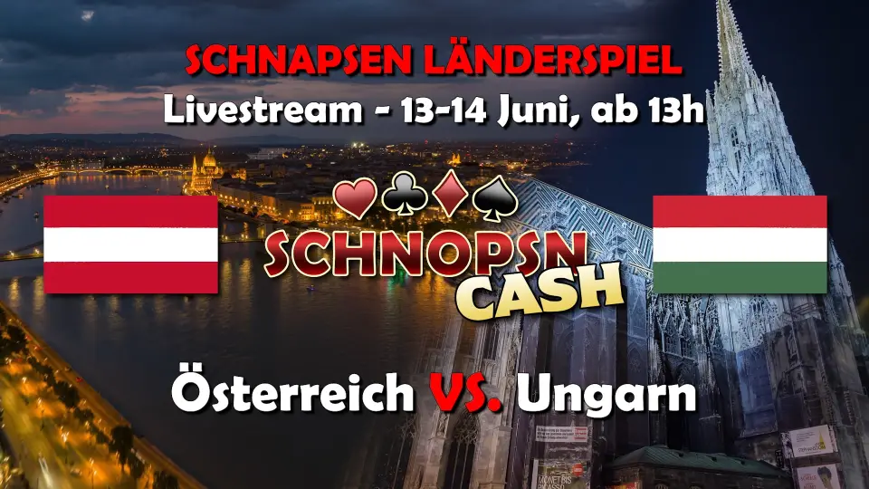 Eine Premiere beim Schnapsen: Das erste Länderspiel Österreich vs. Ungarn