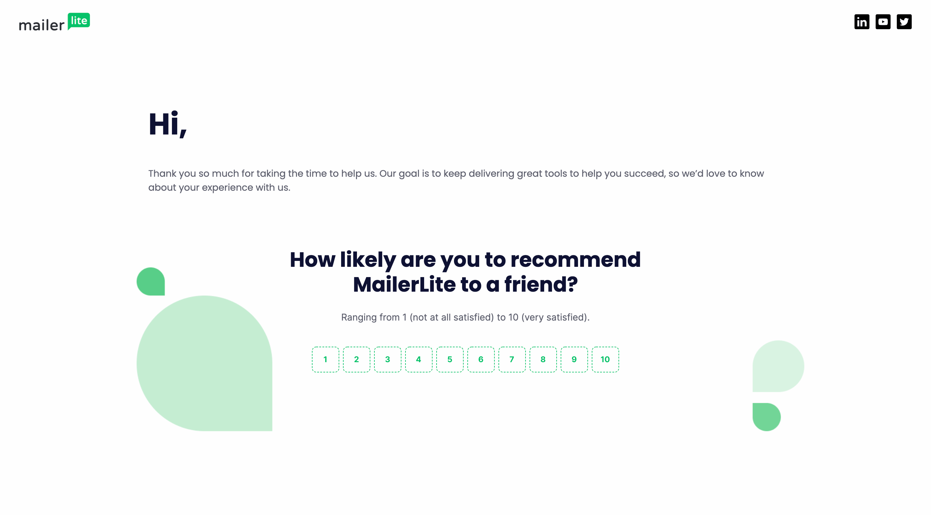 GIF showing the two versions of the MailerLite landing pages