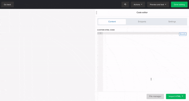 Adding content from a URL