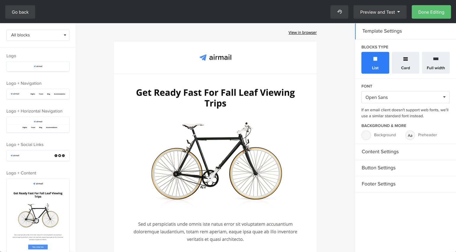 New Drag & Drop Editor blocks