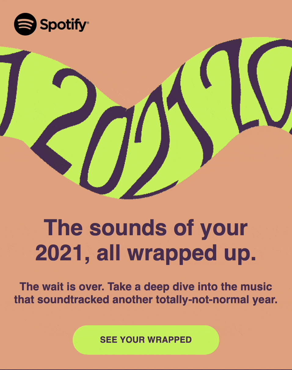 Spotify GIF personalization example