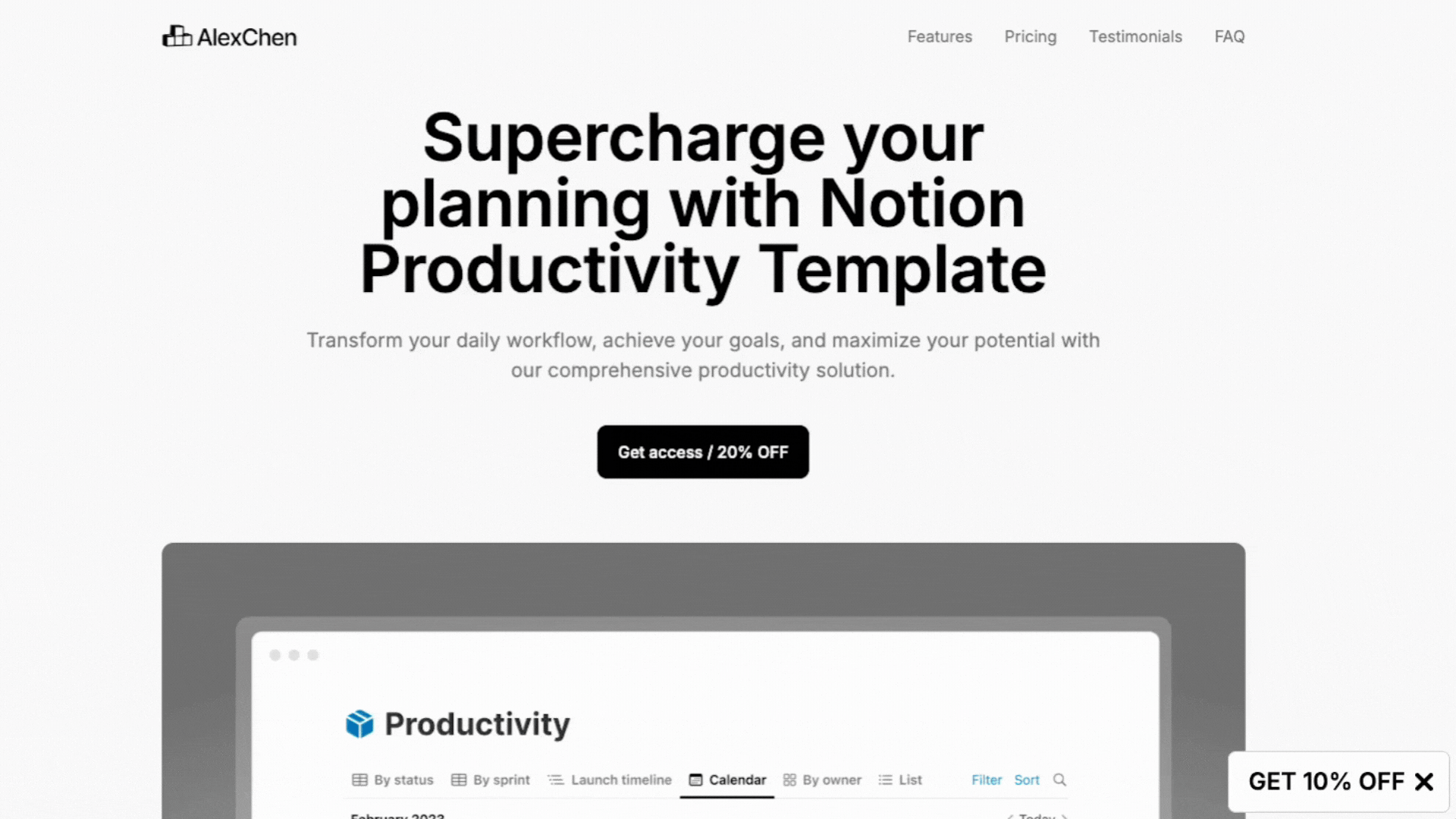 GIF showing a MailerLite teaser pop-up
