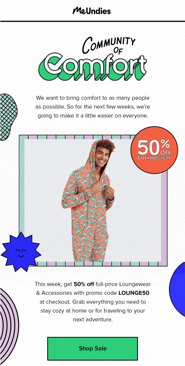 MeUndies GIF newsletter