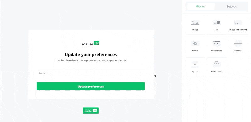Adding additional fields to the email preference centre page