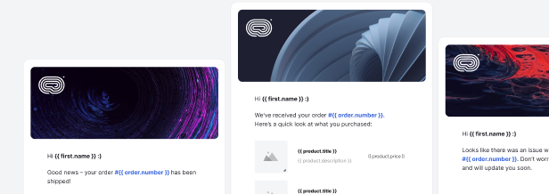 Dynamic email templates