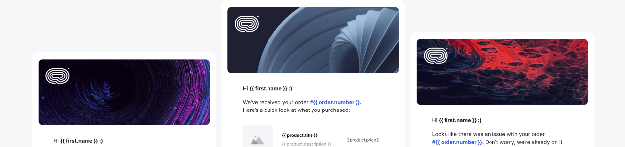 Dynamic email templates