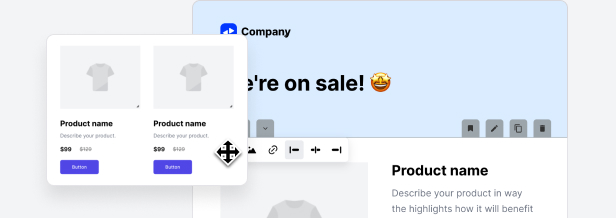Drag & drop builder