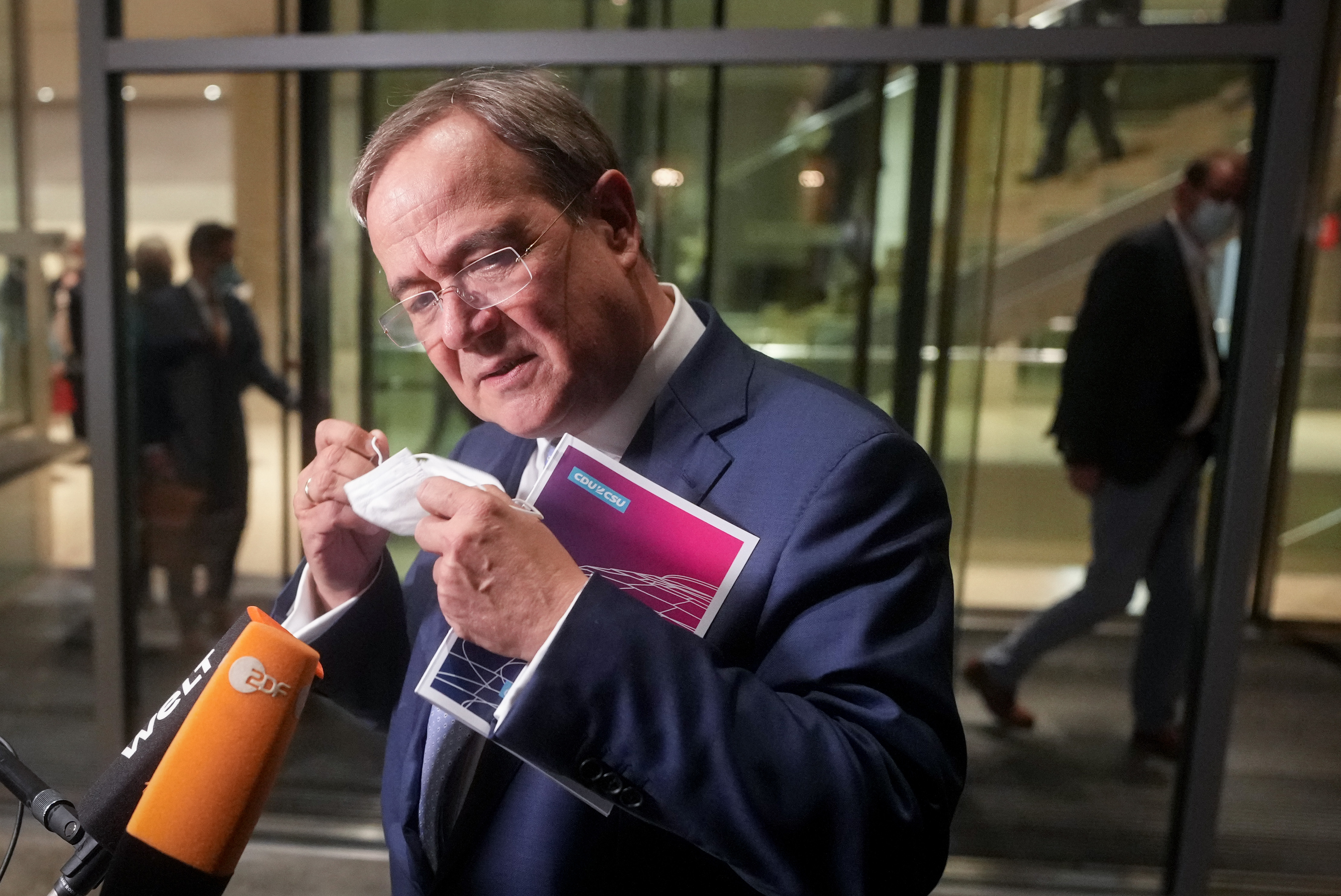 Armin Laschet nach der Fraktionssitzung // © Kay Nietfeld/dpa