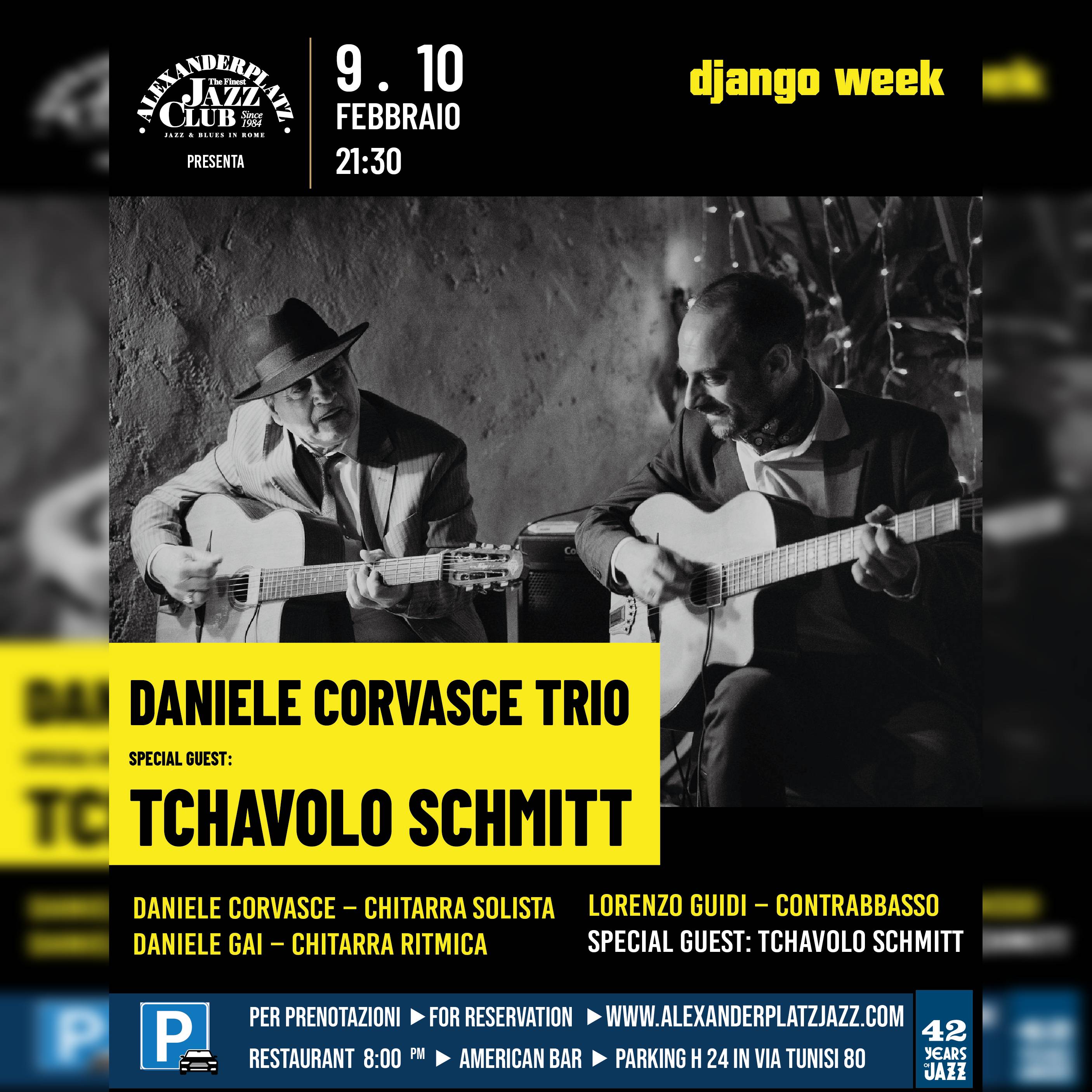Daniele Corvasce Trio Special guest: Tchavolo Schmitt (Dijango Week
