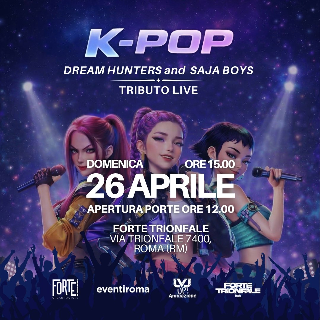 K-POP Tributo live Roma: Dream Hunters & Saja Boys