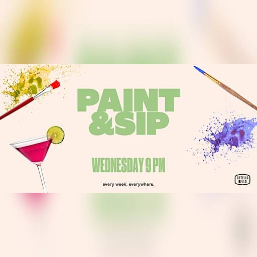 PAINT&SIP - Artistic Aperitivo | Ostello Bello Roma Colosseo