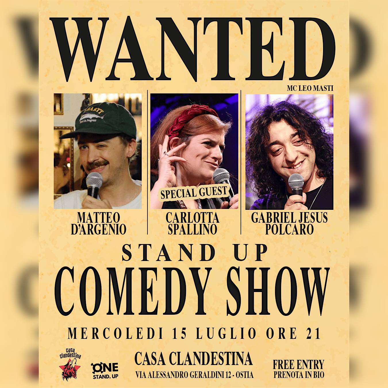 STAND UP COMEDY SHOW - FREE ENTRY