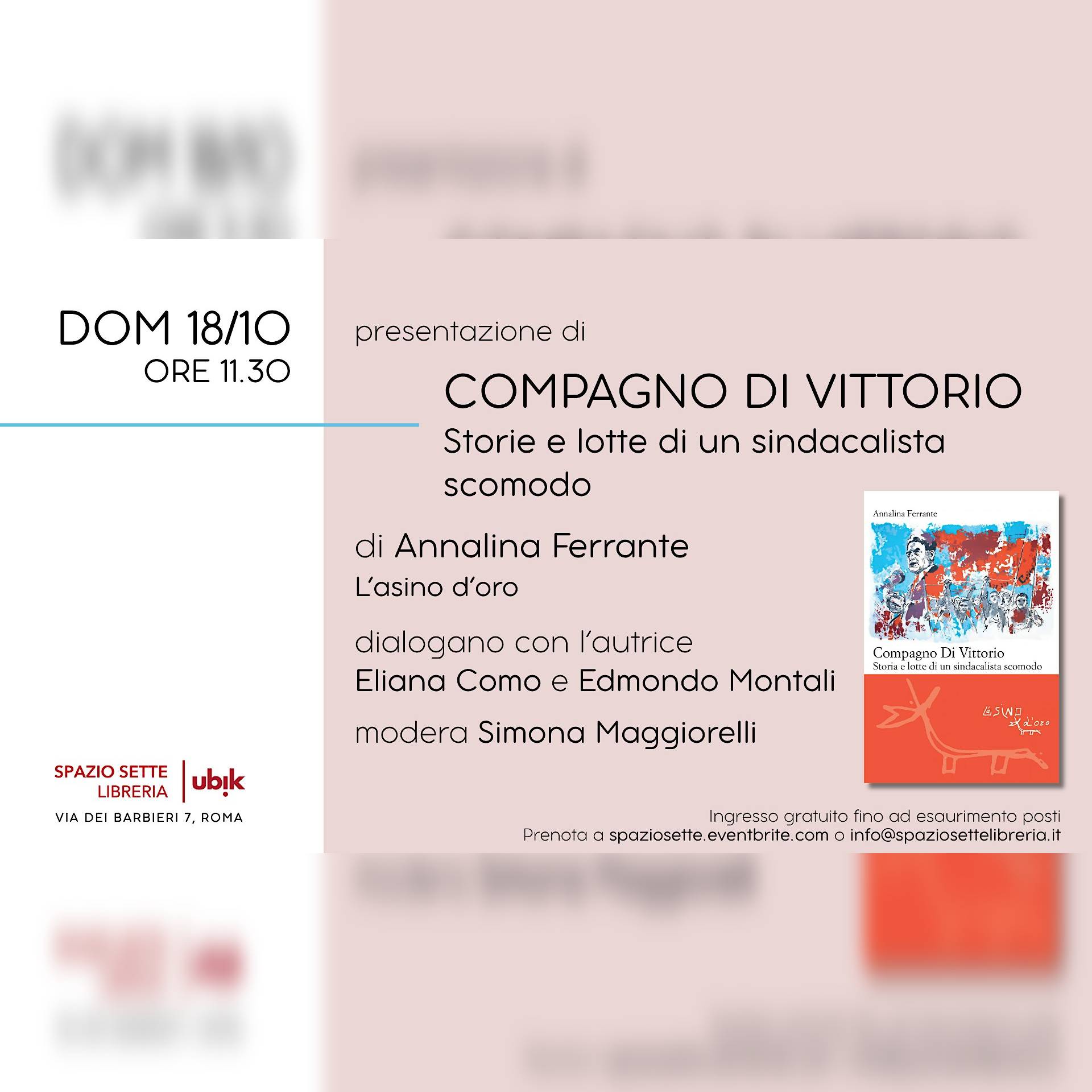 Presentazione di "Compagno Di Vittorio."